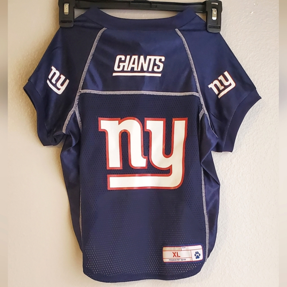 NY Giants dog jersey